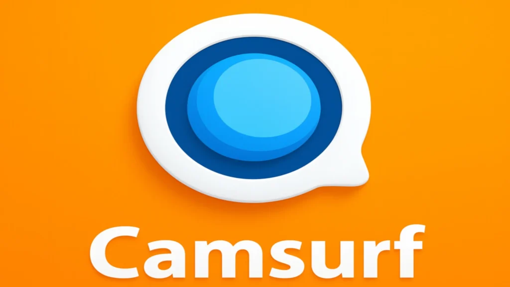 Camsurf logo for free anonymous video chat, random pairing, and globally moderated webcam connections.