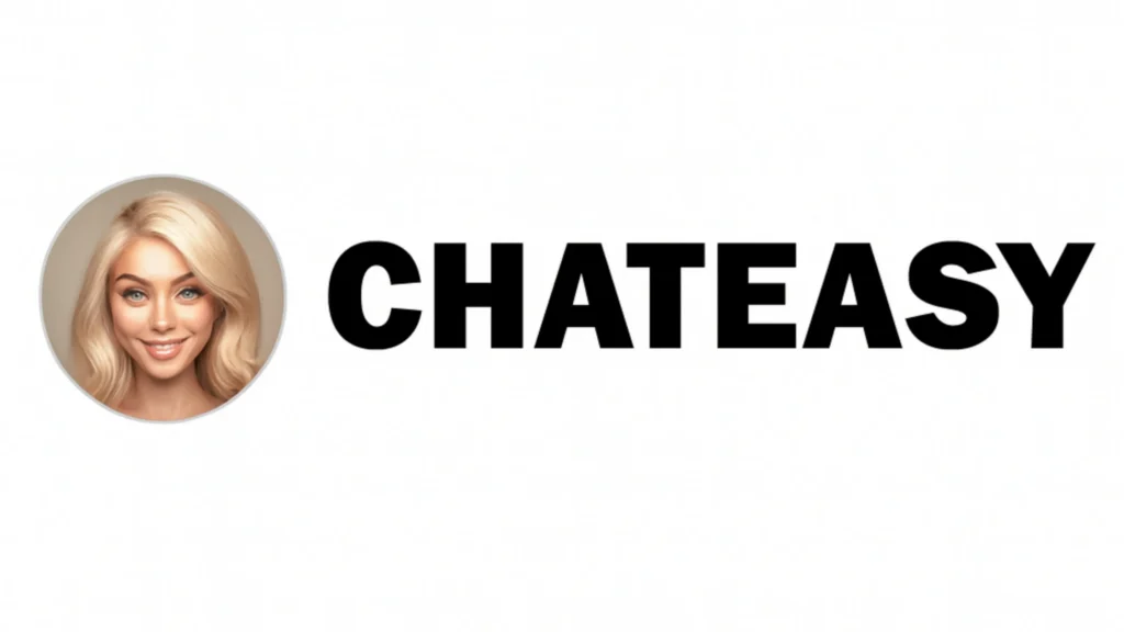 Chateasy logo for random video chat, anonymous cam to cam platform, and global stranger chat brand