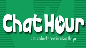 Chat Hour logo for anonymous chat platform, stranger chat community, and online video chat brand