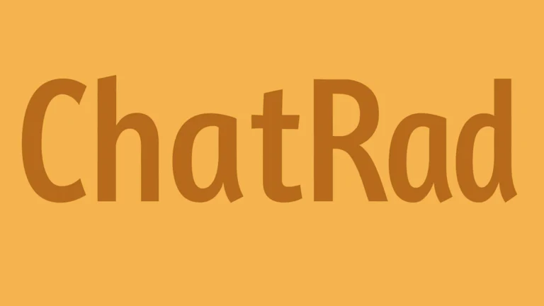 Chatrad logo for random video chat, anonymous cam to cam platform, and global stranger chat brand