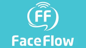 FaceFlow logo for online group video chat, random video conversations, and global social communication.