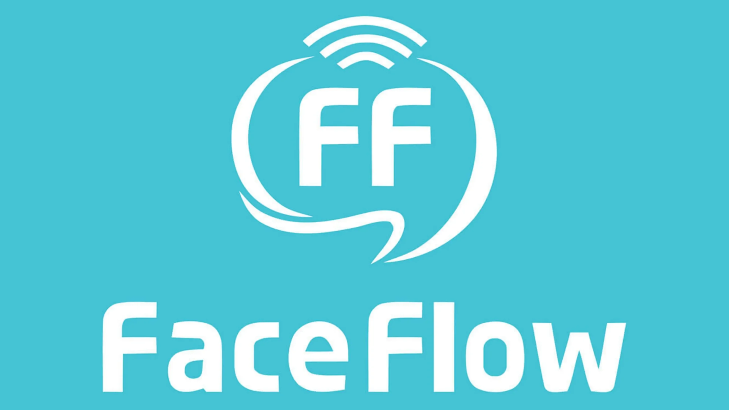 FaceFlow logo for online group video chat, random video conversations, and global social communication.