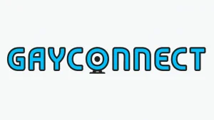 GayConnect logo for random gay video chat, anonymous cam to cam platform, and LGBTQ+ stranger chat brand