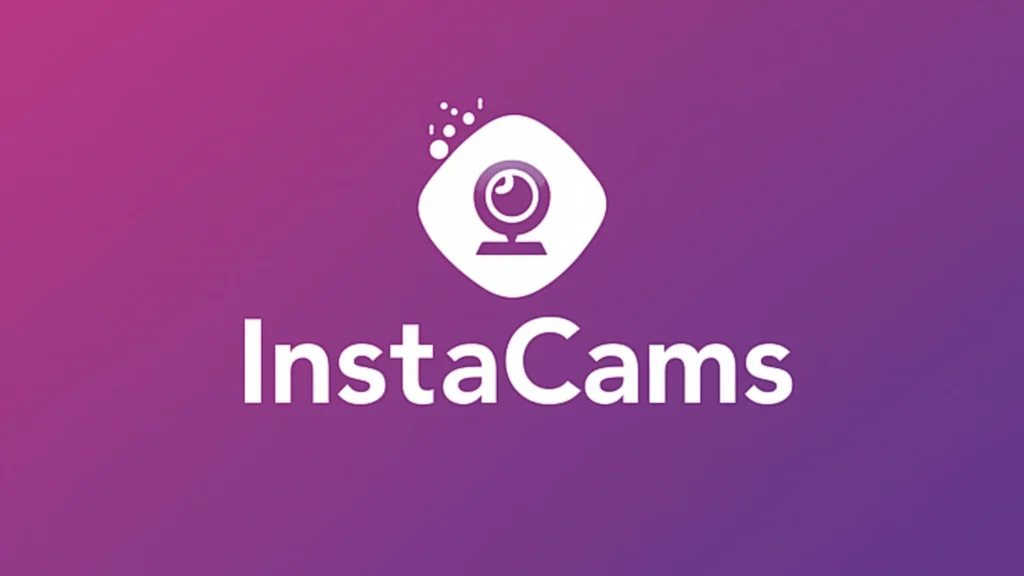 Instacams logo – free cam chat and Omegle alternative offering instant video chat with girls and strangers worldwide.