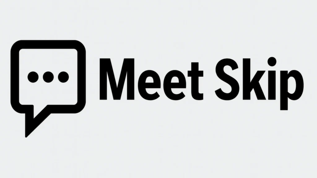 MeetSkip logo for free random webcam chat, global video interactions, and real-time pairing with strangers.