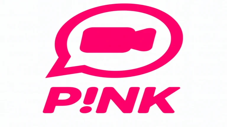 Pink Video Chat logo – free Omegle alternative for live webcam interactions, random pairing, and face-to-face chats with strangers.