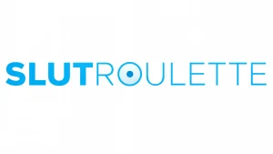 SlutRoulette logo for adult live cam chat, random pairing, and real-time explicit video interactions.