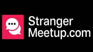 StrangerMeetUp logo for free stranger chat, live one-on-one conversations, and global online interactions.