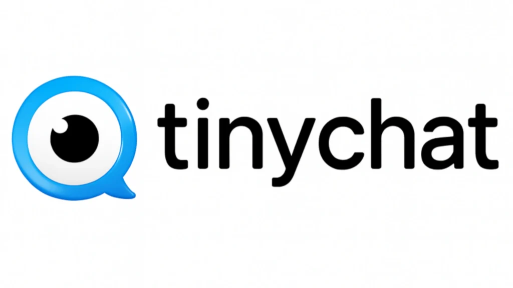 Tinychat logo for online group chat, live webcam rooms, and real-time social video interactions.