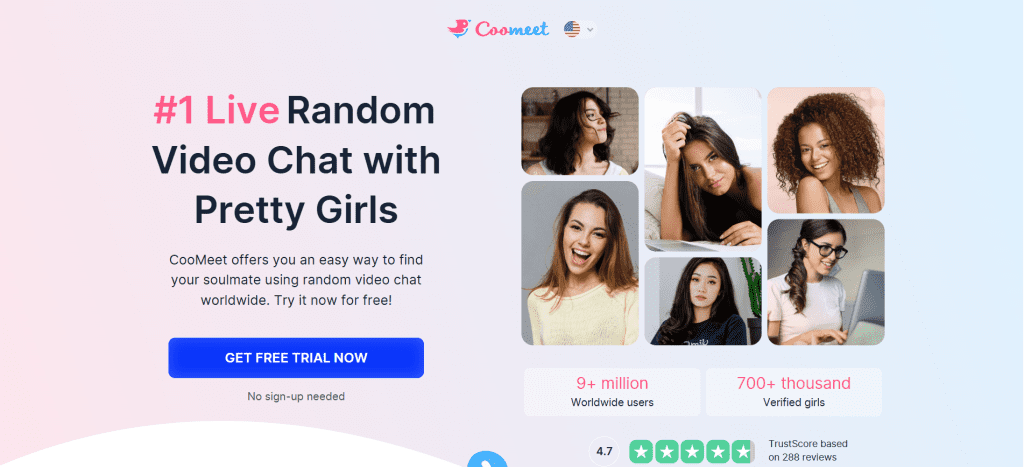 CooMeet random video chat platform for live face-to-face interactions with girls online and strangers worldwide — an Omegle alternative for real-time conversations.