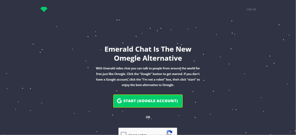 Emerald Chat safe random video chat platform with anti-bot protection, live cam-to-cam conversations, and anonymous global matching.