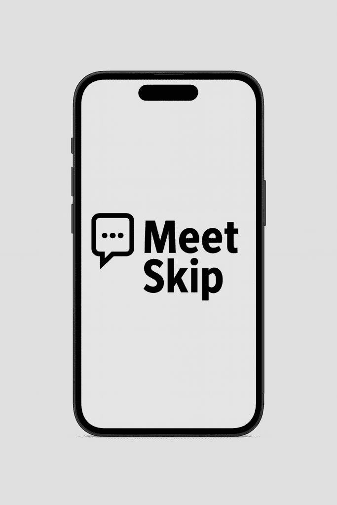 Meet Skip web and mobile interface showing instant matching system, live cam chat features, and global online stranger chat community.