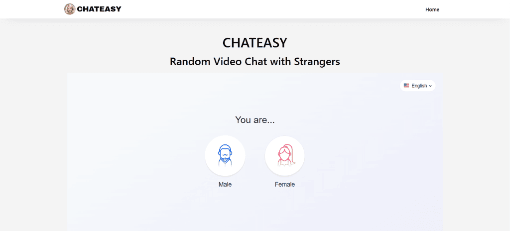 Chateasy random video chat platform with cam to cam chat, anonymous 1v1 video chat, talk to strangers online, random pairing system, and global online video chat community