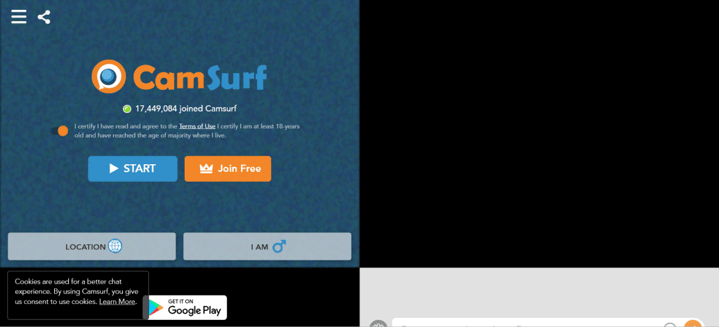 Camsurf random video chat platform for anonymous cam-to-cam conversations, meeting strangers online, and safe moderated interactions.
