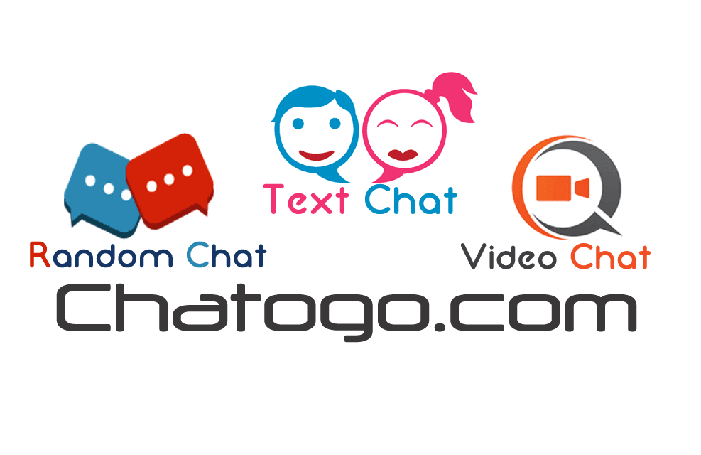Chatogo web interface showing live chat rooms, public and private messaging features, and global stranger chat community.