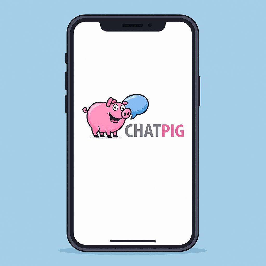 ChatPig web and mobile interface showing random pairing system, live cam chat features, and global online video chat community.