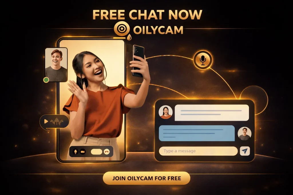 free chat now interface representing anonymous video chat and quick pairing system to chat to strangers online