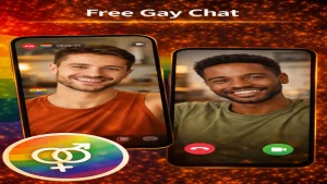 free gay chat image showing random video chat with men online and live face to face cam to cam interactions