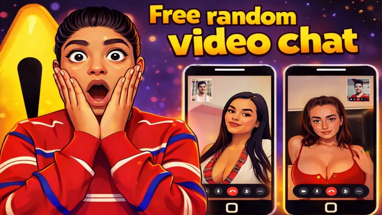 free random video chat image showing random pairing system and live face to face interactions with strangers online