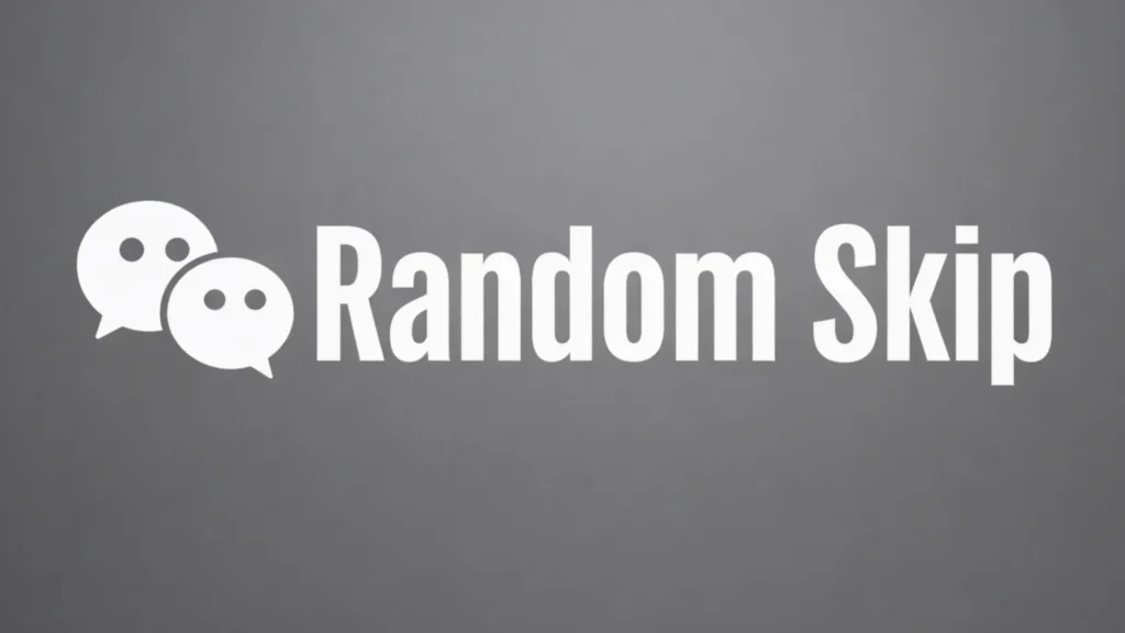 randomskip concept image illustrating random chat site experience with stranger video chat matching and safe moderated video chat features