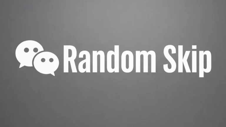 randomskip concept image illustrating random chat site experience with stranger video chat matching and safe moderated video chat features