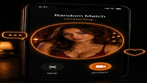 Random video calling app logo for live stranger chat